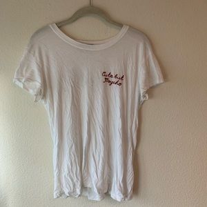 Brandy Melville Cute but Psycho White Tee Shirt